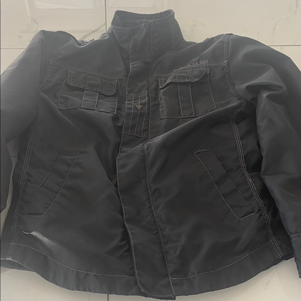 Guess Black Jacket with Flap Pockets